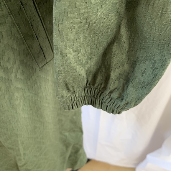 A.P.C. Paris green embossed French designer tunic dresss - Picture 7 of 11